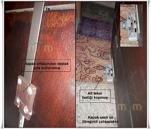   Bu kapakların eğilmesini önlemek için kenarlarında veya arka kısımda çubuk profiller bulunur. Bu çubuk profiller olmadığı sürece ne yazık ki zamanla eğilmeye veya kamburlaşmaya başlayacaktır. Bunun önüne geçmeniz için çubuk profil veya kenarları profil takılması gerekir. Tüm bunlar olduğu sürece eğilme bükülme kolay kolay oluşmaz. Tamamen eğilmese de bir miktar gözle farkedilemeyek kadar küçük eğilimler olabilir. buda çalışmasında sorun teşkil etmez. 