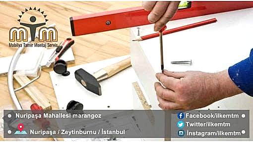 Zeytinburnu Nuripaşa Mahallesi Mobilya Tamir Montaj Servis Mobilya montaj servisi olarak Nuripaşa mahallesi mobilya montaj konusunda, evinizde veya ofisinizde bulunan demontaj halindeki mobilyaların, kurulu haldeki mobilyalarınızı demontaj hale getirip başka bir odaya, yapı marketlerden almış olduğunuz mobilyaların veya internet mobilya mağazalarından siparişle evinize getirtmiş olduğunuz hazır mobilyaların titizlikle montaj işlemini yapmaktayız